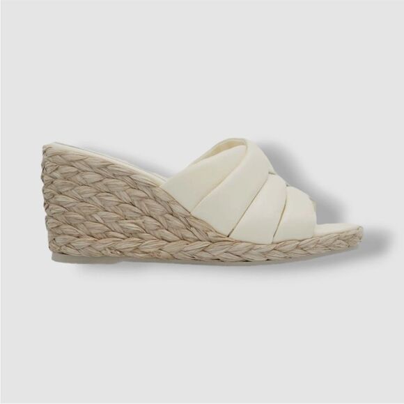 Vince Gilian Woven Espadrille Wedge Sandal/Bag  Marble Cream Size 10 NEW $325 - Picture 5 of 11